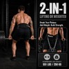 SolidFit 2-in-1 Weight Lifting Belt and Dip Belt for Weightlifting,