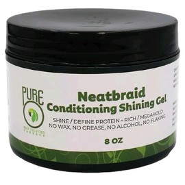 Pure O Hair Solution Product Neatbraid Conditioning Shining Gel 8 Oz