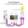 Multifunctional Power Meter DIN Rail 2.4in TFT Display Electric Energy