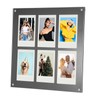 PATIKIL Acrylic Collage Photo Frame, Fits 2x3 Photos Floating Magnetic