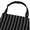 TRIXES Kitchen Chef Cooking Apron Black & White Stripe