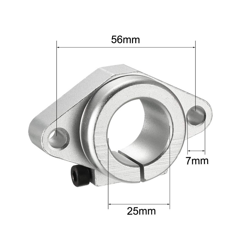 sourcing map 2PCS SHF25 Aluminum Linear Motion Rail Clamping Rod