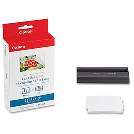 Canon KC-18IF Colour Ink + Paper Set Credit Card Size – 18 Stickers
