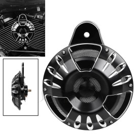 Unbranded Black Horn Speaker Cover For Harley Softail Electra Glide Ultra Classic Limited