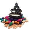 Moylor Ceramic Waterfall Incense Burner Set with 40 pcs Cones
