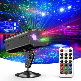 Party Lights Disco Lights DJ Equipment, SPOOBOOLA Stage Lighting Strobe Lighting Karaoke Equipment Sound Strobe Party Bar Birthday Wedding Holiday Event Live Show Christmas Decoration Lights