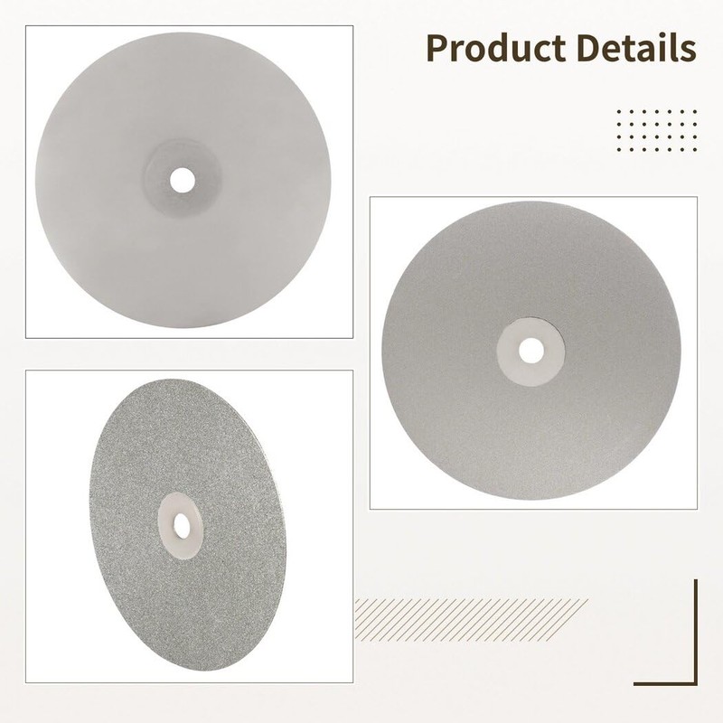Homaisson 6 PCS Diamond Polishing Disc Set, 6 Inch Diamond