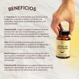 Metilfolato y Triptófano con L-Teanina para Equilibrio Emocional  NAC, SAMe, 5-HTP y Vitaminas Clave  Suplemento Diario para Bienestar Mental y...    