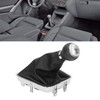 Gear Shift Knob Boot Set 5 Speed PVC Leather Durable