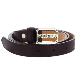 Valentino Around Plaque Buckle Belt W95 Vino/Oro - Can be Shortened, Vino / Oro
