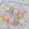 Mongsil Doll Handmade Nail Tips - Lipstick / 몽실인형 수제네일팁