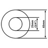 Chrome Plated Steel Pipe Cover Collar Cone 3/4" Valve Tap