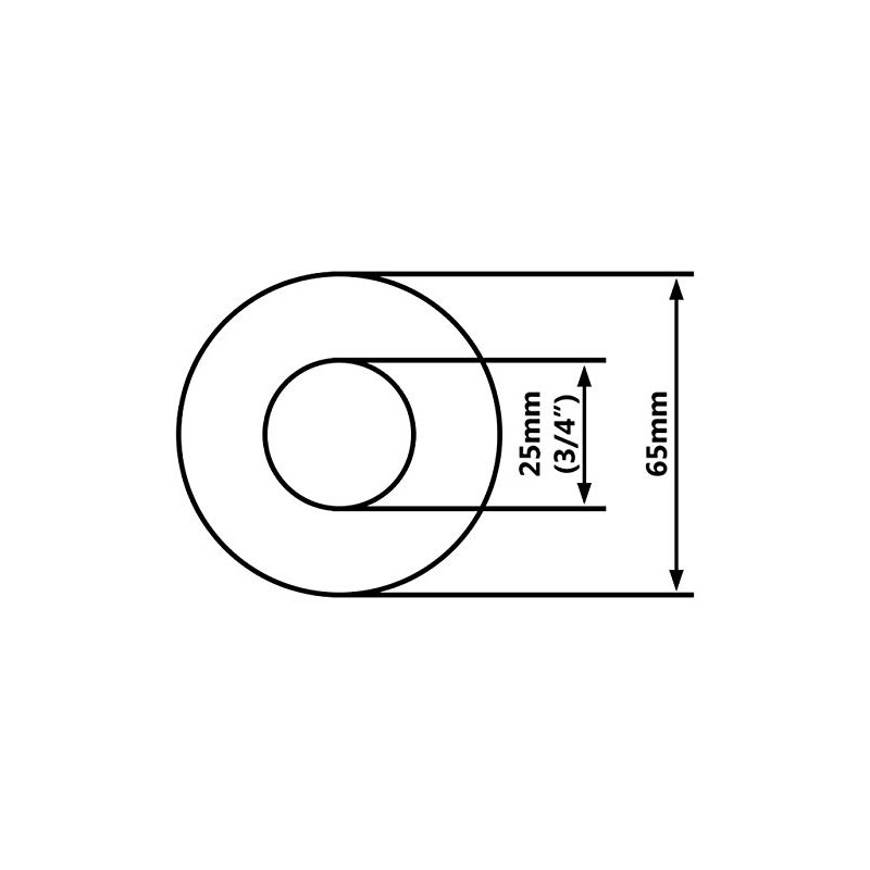Chrome Plated Steel Pipe Cover Collar Cone 3/4" Valve Tap
