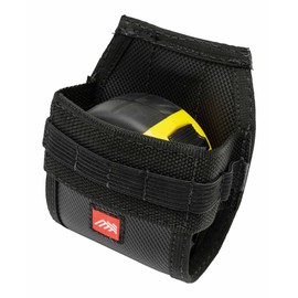 Diamondback Easy-Release Tape Holster - Large | Fits 35' Tape Measure | 8 Elastic Pockets for Tools | Durable Nylon with Quick-Access Bottom | Heavy-Duty 2" Spring Steel Clip | Black