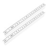 Operitacx 2pcs Rulers Long Plastic Measuring Tools for Carpenters Lightweight