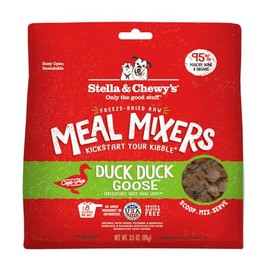 Stella & Chewy's Stella & Chewy's Freeze Dried Raw Duck Duck Goose Meal Mixer C Dog Food Topper for Small & Large Breeds C Grain Free, Protein Rich Recipe C 3.5 oz Bag