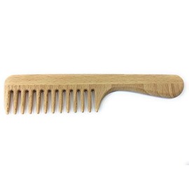 Strähnenboy Wood 3 Handle Comb Handmade 20 cm 12 Teeth Curling Comb Afro Wood Comb Coarse Teeth (w3_20)