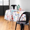 Softness Indoor Kitchen Tablecloth Round (Diameter 160 cm) Colourful Printed