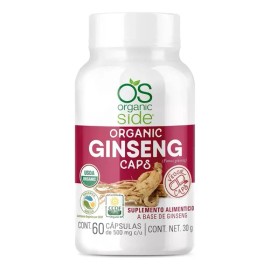 Ginseng Orgánico Organic Side 500mg 60 Capsulas Organicside