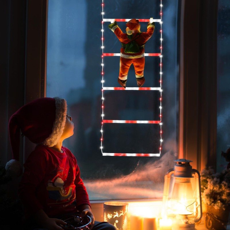 Toodour LED Christmas Light - 2.5FT Christmas Decorative Ladder Lights