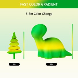 ERYONE Matte Gradient Rainbow 3D Printer PLA Filament 1.75 +/- 0.03mm, Matte Multicolor Filament PLA 1KG(2.2LBS) Spool, Shire (Yellow Green)