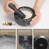 Tera Marble Mortar and Pestle Set Large Solid Stone Grinder