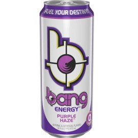 Bang 🟡 New Exclusive BANG Purple Haze Candy Energy Drink 16 Fl Oz (1 Can)