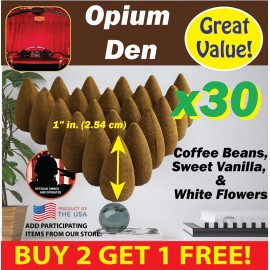 Benben Home & Lifestyle Opium Den Benben US Incense 30xBackflow ~ Vegan ~ High Fragrance Load