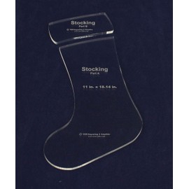 Holiday Stocking 2 Piece Set 11 x 18 Inches-1/4 Inch Thick