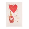 UK Greetings Valentine's Day Card For Partner - Champagne Design