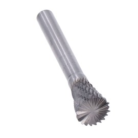 Inverted Cone Burr File, Double Cut Rotary Burr, Inverted Cone Burr File YG8 Alloy N Shape Double Cut Die Grinder Bits for Tool, Drill Mills