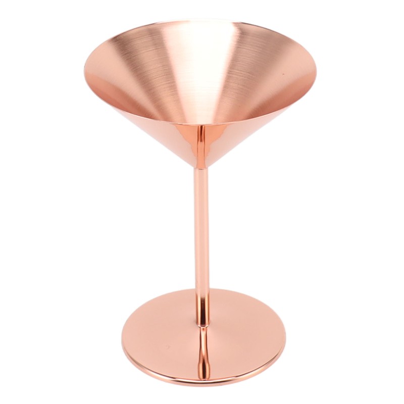 Stainless Steel Martini Glasses Fine Polish Rustproof Elegant Modern Martini