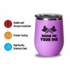 Tattoo Artist Pink Wine Tumbler 12oz - Show Me Your