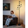 Lightdot 67" Dimmable Floor Lamp for Living Room, Farmhouse 3-Light
