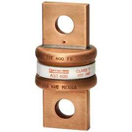 Mersen A3T Fast Acting/Class T Fuse, 300VAC/160VDC, 200kA AC/50kA DC, 400 Ampere, 1-21/64" Diameter x 2-3/4" Length
