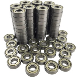BGR (100 pcs) 608 ZZ Metal Shielded Ball Bearing,  8x 22x7 mm