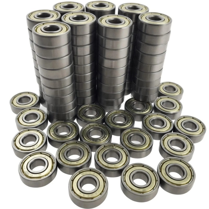 BGR (100 pcs) 608 ZZ Metal Shielded Ball Bearing, 8x