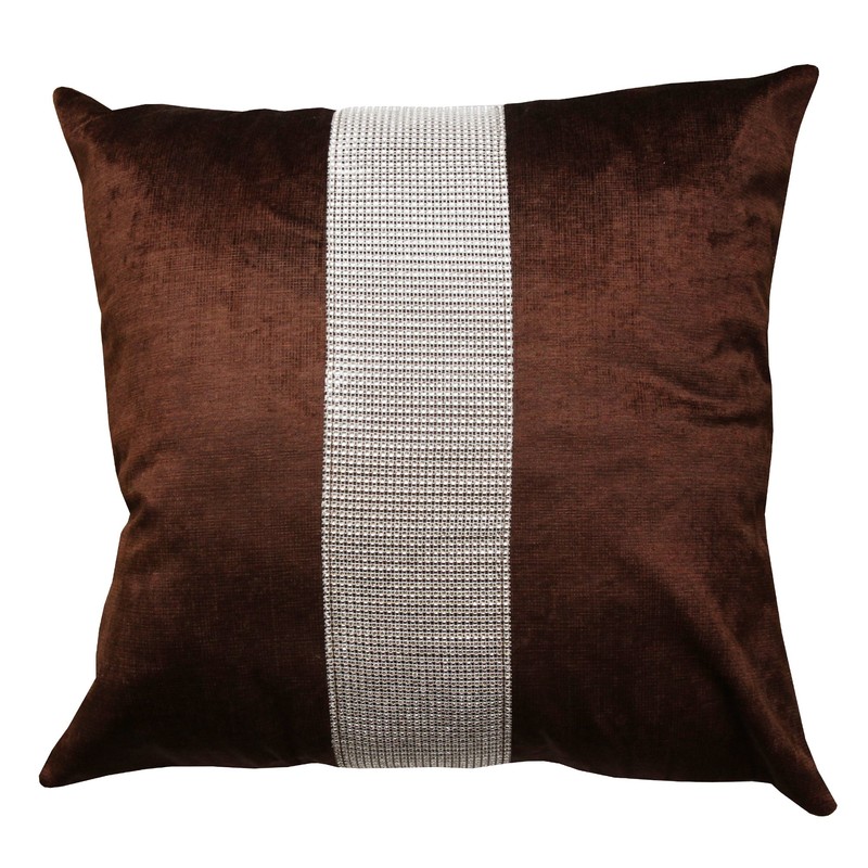 Emma Barclay Eclat - Diamante Panel Velvet Cushion Cover in