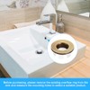 uxcell Sink Trim Overflow Cover, 2Pcs Sink Overflow Rings Bathroom