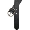 Urban Classics Small Ring Buckle Belt, Black/Silver, S