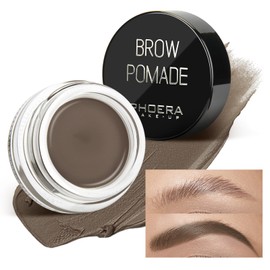 Phoera Eyebrow Tint,Eyebrow Gel Professional Makeup Tinted Eyebrow,Waterproof Brow Pomade For Long-Lasting Results. (5#Dark Brown)