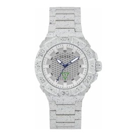 GUESS Midsize 42mm Watch - White Strap White Dial White Case