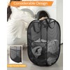 Durable Collapsible Laundry Baskets, Upgrade Foldable Pop Up Hamper for