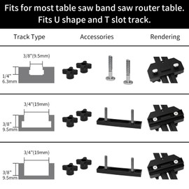 DEEFIINE Thin Rip Jig Table Saw Jig Guide for Making Repetitive Narrow Thin Strip Cuts Woodworking Tools Fast Thin Ripping Guide