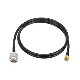 Eightwood RP-SMA Male with Female Pin to N Type Male Plug RG58 Coax Cable 3 feet