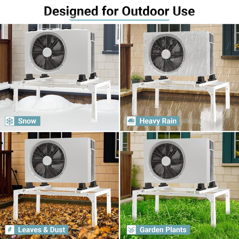 Eastrexon Mini Split Ground Stand, Adjustable Anti-Vibration Mini Split Stand