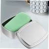 SAFIGLE 2pcs Aluminum Box Balm Case Sturdy Travel Soap Storage