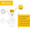 Yellow 8 Oz Plastic Bear Honey Bottle Jars, Empty Honey