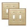Monarch Abode Double Switch Hand Hammered Toggle Decorative Wall Plate