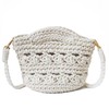 AICHUAN Handwoven Crossbody Handbag Summer Beach Bucket bag Cotton Crochet